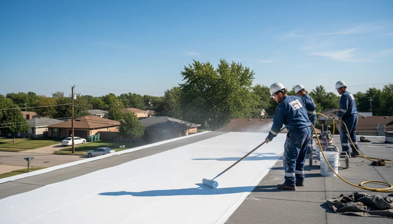 Commercial roof coating in Welch, OK near me